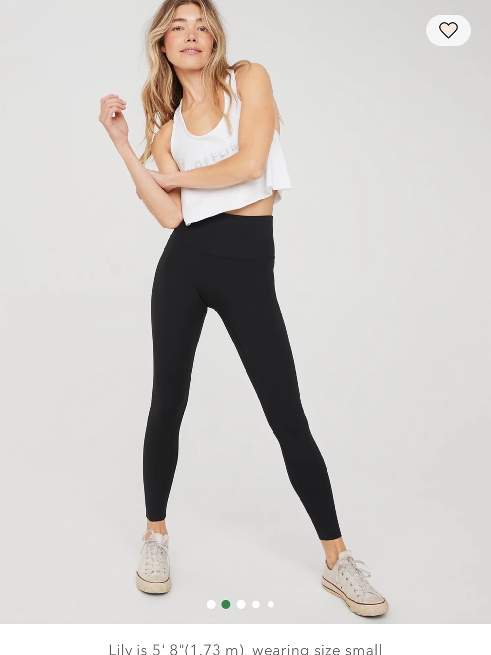 High-Rise 7/8 Black Performance Leggings for Women